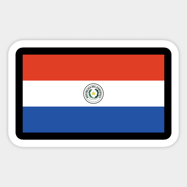 Paraguay Sticker by Wickedcartoons